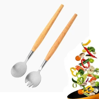 2-delige saladebestekset RVS 28,5 cm