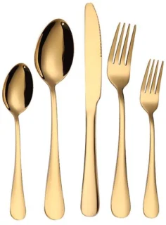 20-delige gouden bestekset (4-persoons)