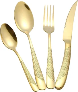 24-delig bestekset goud – roestvrij staal