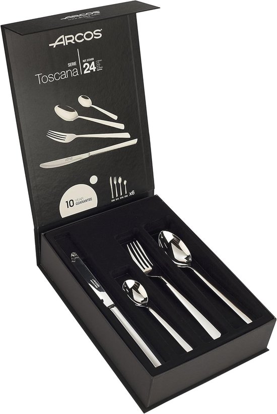 24-delige Bestekset Roestvrij Staal Silverkleurig 6 Personen