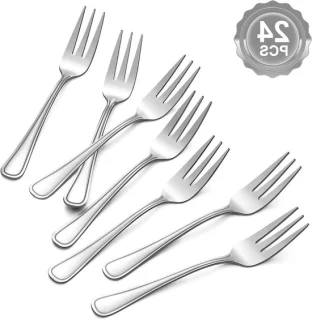 24-delige set RVS dessertvorken