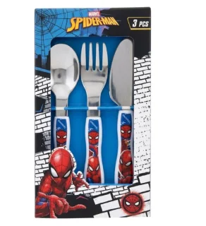 3 delig bestek set Spiderman - Disney, roestvrij staal
