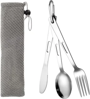 3-delige RVS bestekset - zilver review