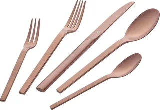 30-delige matte bestekset Rose Gold