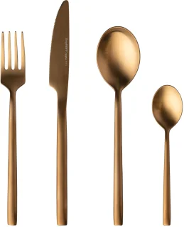 4-delige bestekset goud