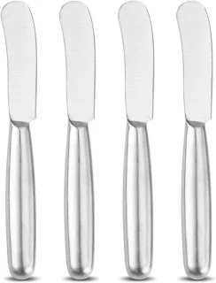 4-delige rvs botermes set
