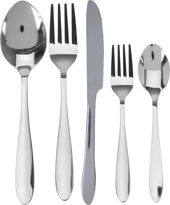 Complete 46-delige RVS bestekset: praktisch en betaalbaar