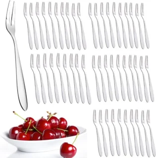 50-delige RVS dessertvorken set