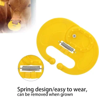 5PCS ABS Cow Suction Preventer Yellow