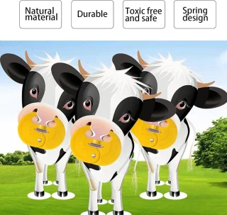 5PCS ABS Cow Suction Preventer Yellow