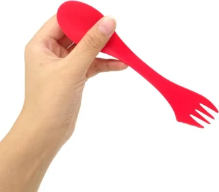 6-delige acryl bestekset - meerkleurig