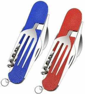 6-in-1 Roestvrijstalen Opvouwbare Bestekset (2 stuks) review