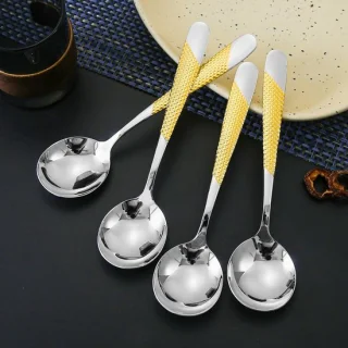 6x gouden soeplepel