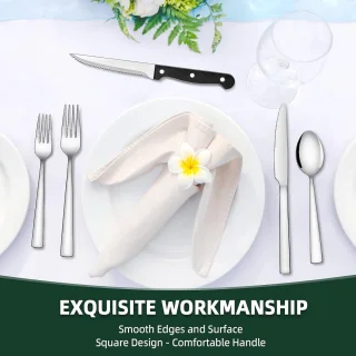 72-piece Stainless Steel Cutlery Set for 12 People
