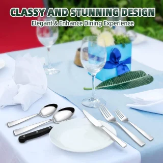 72-piece Stainless Steel Cutlery Set for 12 People