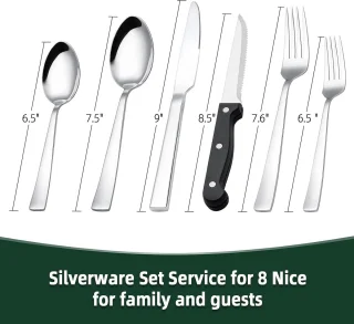 72-piece Stainless Steel Cutlery Set for 12 People