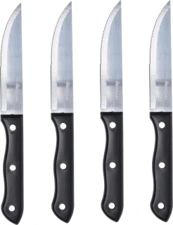8x RVS steakmessen 33 cm set