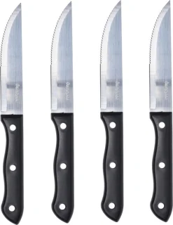 8x RVS steakmessen 33 cm set