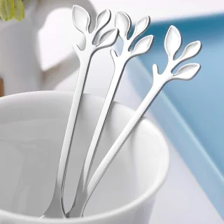 8x RVS theelepels en gebaksvorkjes 12,1 cm zilver