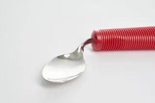 Aangepast dik bestek 4-delig rood Alzheimer