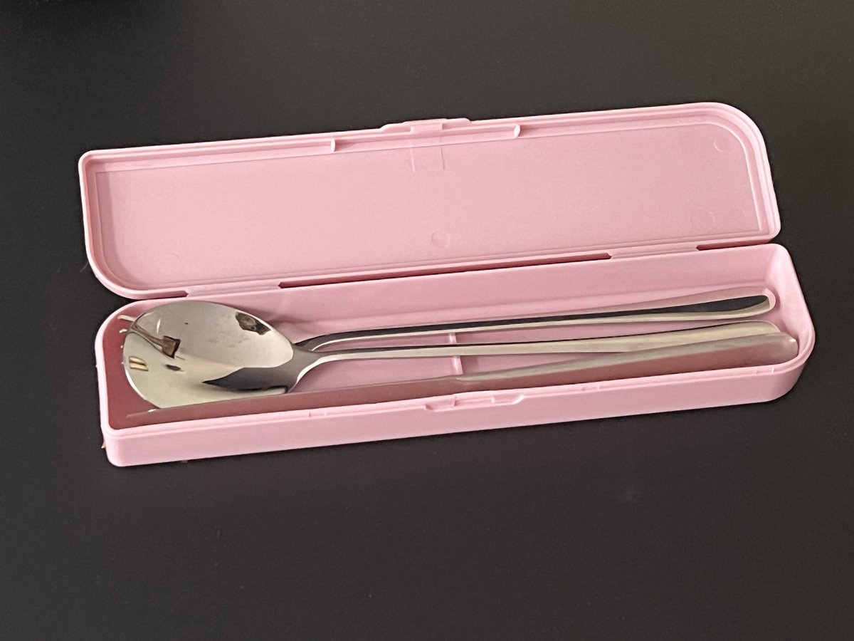 Wat vinden we goed aan de Afecto bestekset to go roze RVS lepel vork mes