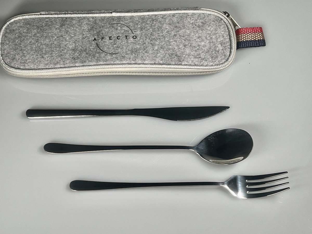 De Afecto RVS bestekset to go reisbestek tool in één oogopslag