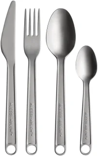 Alessi Conversational Objects bestek met houder By Virgil Abloh