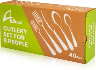 Alheco 8 persoons bestekset 40-delig goud