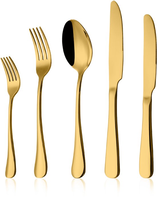 Alheco 8 persoons bestekset 40-delig goud review