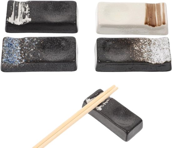 Allecto Plus keramieke eetstokjeshouders set van 4