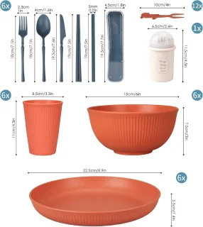 Allecto Premium Serviesset 66-delig voor 6 personen