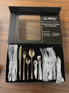 Almina Emily Bestekset 36-delig voor 6 personen zilver edelstaal