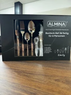 Almina Emily Bestekset 36-delig voor 6 personen zilver edelstaal