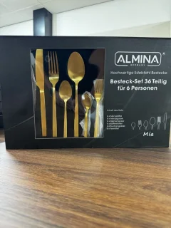 Almina Mia Bestekset 36-delig 6 Personen Edelstaal