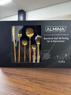 Almina Sofia Bestekset 36-delig Geborsteld Goud