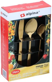 alpina Bestek Set 16-delig Mat Goud