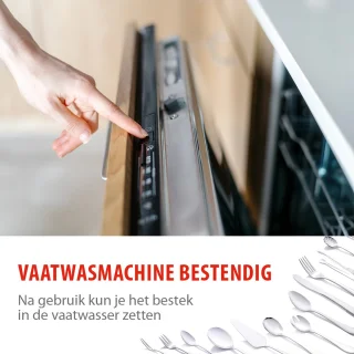 Alpina Bestekset RVS 70-delig 12 Persoons Zilver