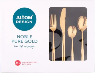 Altom Design Noble Pure Gold 24-delige bestekset RVS 6-persoons