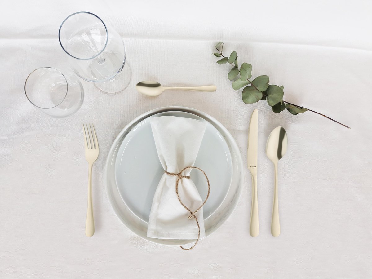 Amefa Austin 24-delige bestekset mat champagne