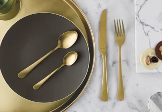 Amefa Austin 24-delige bestekset mat goud