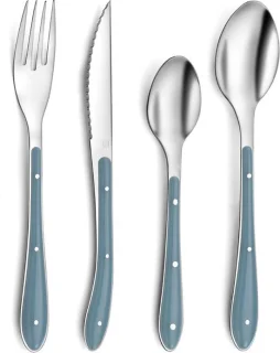 Amefa Bistro Bestekset 24-delig Blauw Metaal