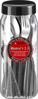 Amefa Bistro Bestekset 24-delig Zwart Roestvrij staal