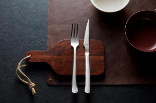 Amefa Chuletero Steakmessen Set van 6 RVS Zilver
