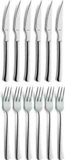 Amefa Chuletero Steakset 12-delig RVS zilver