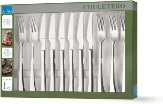 Amefa Chuletero Steakset 12-delig RVS zilver