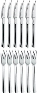 Amefa Chuletero Steakset 12-delig RVS zilver