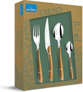 Amefa Eclat 16-delig bestekset bruin