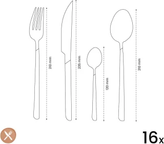 Amefa Eclat Lumino Wit 16-delig bestekset  