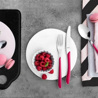 Amefa Eclat Matt Raspberry 24-delige bestekset 6-persoons