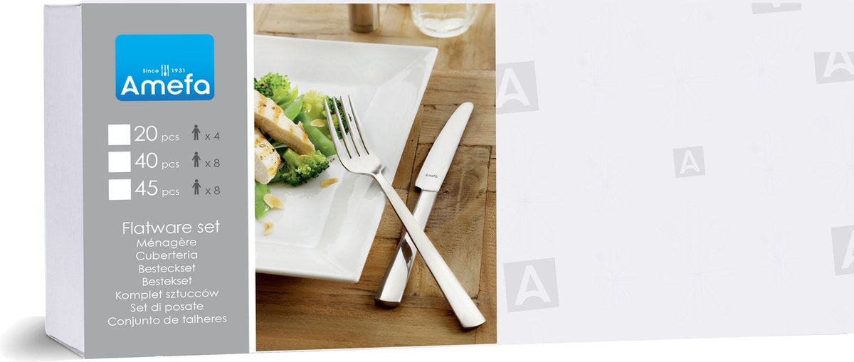 Wat vinden we goed aan de Amefa Elegance Bestekset 24-delig